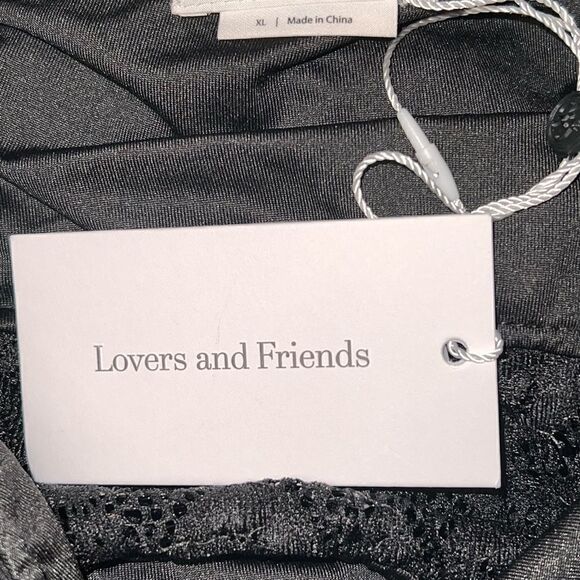 NWT Lovers and Friends Revolve Penelope Black Cocktail Dress Sz XL Host Pick - Picture 8 of 10